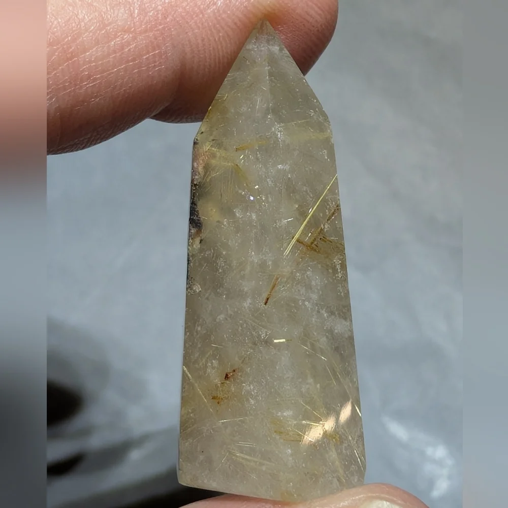 Golden Rutilated Quartz Mini Tower - Picture 5 of 6